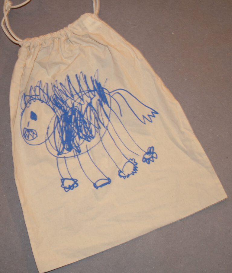 Baumwolltasche mit Verschluss